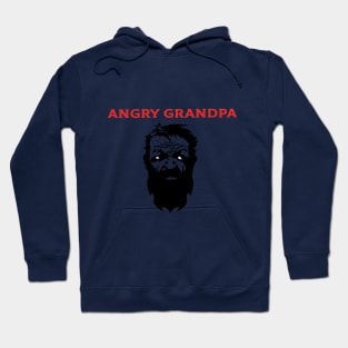 Illustration of angry grandfather together with red letters Hoodie